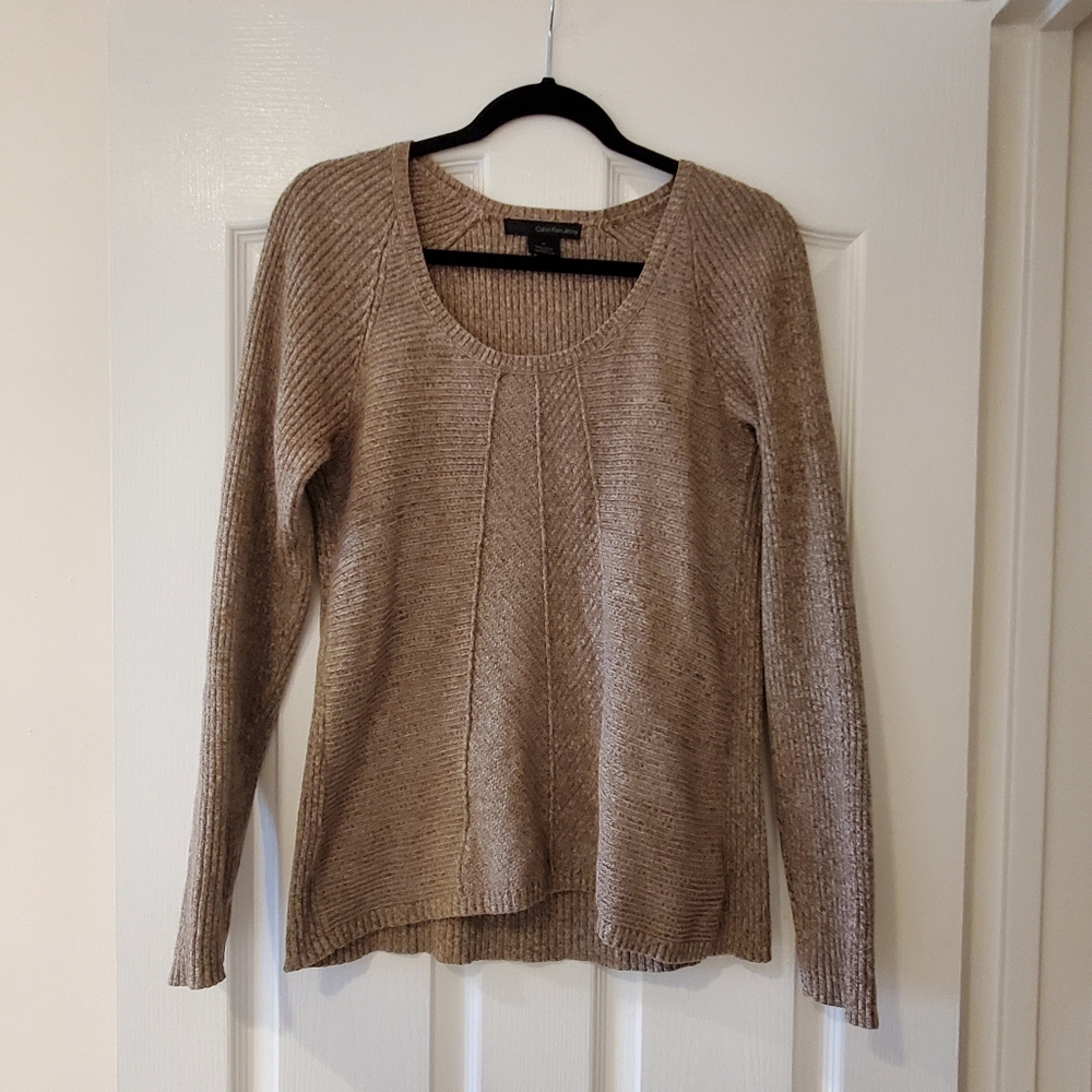 Brown Calvin Klein casual sweater